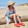 image:imageCUSHIONAIRE FeatherK Cloud Slides EVA Waterproof Pool Sandals for KidsRed