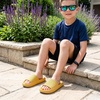 image:imageCUSHIONAIRE FeatherK Cloud Slides EVA Waterproof Pool Sandals for KidsYellow