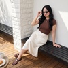 image:imageCUSHIONAIRE Syrup Mary Jane Jelly Ballet Flats for WomenChocolate