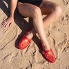 image:imageCUSHIONAIRE Syrup Mary Jane Jelly Ballet Flats for WomenRed