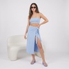 image:imageCUSHIONAIRE Toots Thong Strap Jelly Sandals for Women with Low Block HeelBlue