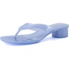 image:imageCUSHIONAIRE Toots Thong Strap Jelly Sandals for Women with Low Block HeelBlue