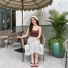 image:imageCUSHIONAIRE Toots Thong Strap Jelly Sandals for Women with Low Block HeelChocolate