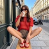 image:imageCUSHIONAIRE Toots Thong Strap Jelly Sandals for Women with Low Block HeelRed