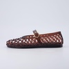 image:imageCUSHIONAIRE Twist Mary Jane Jelly Flats for Women with Adjustable BuckleChocolate