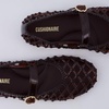 image:imageCUSHIONAIRE Twist Mary Jane Jelly Flats for Women with Adjustable BuckleChocolate