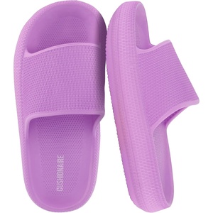 image:imageCUSHIONAIRE FeatherK Cloud Slides EVA Waterproof Pool Sandals for KidsLavender