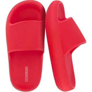 image:imageCUSHIONAIRE FeatherK Cloud Slides EVA Waterproof Pool Sandals for KidsRed