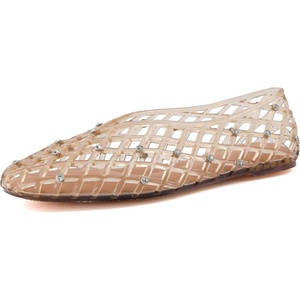 image:imageCUSHIONAIRE Sweets Ballet Jelly Flats for Women with Crystal DetailsMocha