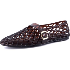 image:imageCUSHIONAIRE Syrup Mary Jane Jelly Ballet Flats for WomenChocolate