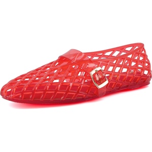 image:imageCUSHIONAIRE Syrup Mary Jane Jelly Ballet Flats for WomenRed