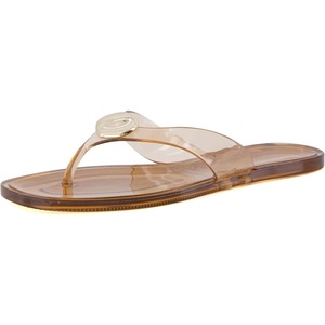 image:imageCUSHIONAIRE Telma Jelly Flip Flops for Women with Square ToeMocha