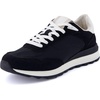 image:imageCUSHIONAIRE Kicks Fashion Sneakers for Women Lightweight NonSlip Lace Up Shoes with Memory FoamBlack