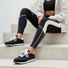 image:imageCUSHIONAIRE Kicks Fashion Sneakers for Women Lightweight NonSlip Lace Up Shoes with Memory FoamBlack