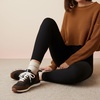 image:imageCUSHIONAIRE Kicks Fashion Sneakers for Women Lightweight NonSlip Lace Up Shoes with Memory FoamBrownBlack