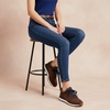 image:imageCUSHIONAIRE Kicks Fashion Sneakers for Women Lightweight NonSlip Lace Up Shoes with Memory FoamBrownNavy