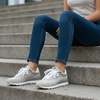 image:imageCUSHIONAIRE Kicks Fashion Sneakers for Women Lightweight NonSlip Lace Up Shoes with Memory FoamKhaki