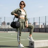 image:imageCUSHIONAIRE Kicks Fashion Sneakers for Women Lightweight NonSlip Lace Up Shoes with Memory FoamKhaki