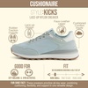 image:imageCUSHIONAIRE Kicks Fashion Sneakers for Women Lightweight NonSlip Lace Up Shoes with Memory FoamMint