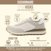 image:imageCUSHIONAIRE Kicks Fashion Sneakers for Women Lightweight NonSlip Lace Up Shoes with Memory FoamNatural