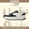 image:imageCUSHIONAIRE Score Platform Sneakers for Women Lightweight Tennis Shoes with Adjustable Laces and Memory Foam Wide Widths AvailableBlackWhite