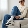 image:imageCUSHIONAIRE Score Platform Sneakers for Women Lightweight Tennis Shoes with Adjustable Laces and Memory Foam Wide Widths AvailableBlackWhite