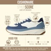 image:imageCUSHIONAIRE Score Platform Sneakers for Women Lightweight Tennis Shoes with Adjustable Laces and Memory Foam Wide Widths AvailableWhiteBlue