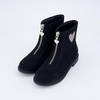 image:imageCUSHIONAIRE Dani Heart Ankle Boots for Girls with Zip Up FrontBlack