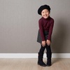 image:imageCUSHIONAIRE Jayla Slouch Boots for Girls Kids Mid Calf Pull On BootBlack