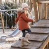 image:imageCUSHIONAIRE Jayla Slouch Boots for Girls Kids Mid Calf Pull On BootTan