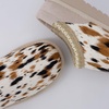 image:imageCUSHIONAIRE Keto Genuine Suede Leather Kids Slippers for Boys and Girls  Cozy SlipOn Mule House Shoes with Faux Fur Lining Cushioned Memory Foam ComfortBrown Spotted