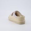 image:imageCUSHIONAIRE Keto Genuine Suede Leather Kids Slippers for Boys and Girls  Cozy SlipOn Mule House Shoes with Faux Fur Lining Cushioned Memory Foam ComfortSand