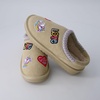 image:imageCUSHIONAIRE Keto Genuine Suede Leather Kids Slippers for Boys and Girls  Cozy SlipOn Mule House Shoes with Faux Fur Lining Cushioned Memory Foam ComfortSand