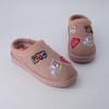 image:imageCUSHIONAIRE Keto Genuine Suede Leather Kids Slippers for Boys and Girls  Cozy SlipOn Mule House Shoes with Faux Fur Lining Cushioned Memory Foam ComfortPink