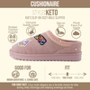 image:imageCUSHIONAIRE Keto Genuine Suede Leather Kids Slippers for Boys and Girls  Cozy SlipOn Mule House Shoes with Faux Fur Lining Cushioned Memory Foam ComfortPink