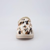 image:imageCUSHIONAIRE Keto Genuine Suede Leather Kids Slippers for Boys and Girls  Cozy SlipOn Mule House Shoes with Faux Fur Lining Cushioned Memory Foam ComfortBrown Spotted