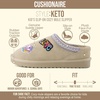 image:imageCUSHIONAIRE Keto Genuine Suede Leather Kids Slippers for Boys and Girls  Cozy SlipOn Mule House Shoes with Faux Fur Lining Cushioned Memory Foam ComfortSand