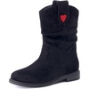 image:imageCUSHIONAIRE Jayla Slouch Boots for Girls Kids Mid Calf Pull On BootBlack