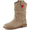 image:imageCUSHIONAIRE Jayla Slouch Boots for Girls Kids Mid Calf Pull On BootTan