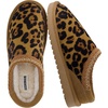 image:imageCUSHIONAIRE Keto Genuine Suede Leather Kids Slippers for Boys and Girls  Cozy SlipOn Mule House Shoes with Faux Fur Lining Cushioned Memory Foam ComfortBrown Cheetah
