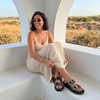 image:imageCUSHIONAIRE Gummie Slip On Jelly Sandals for WomenSmoke