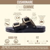 image:imageCUSHIONAIRE Gummie Slip On Jelly Sandals for WomenSmoke