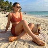 image:imageCUSHIONAIRE Gummie Slip On Jelly Sandals for WomenWhiskey