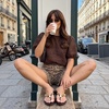 image:imageCUSHIONAIRE Soley Jelly Flip Flops for Women with Gemstone Thong StrapChocolate