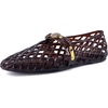image:imageCUSHIONAIRE Sugar Jelly Flats for Women Embellished Vamp Strap Jelly ShoesChocolate