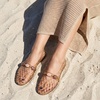 image:imageCUSHIONAIRE Sugar Jelly Flats for Women Embellished Vamp Strap Jelly ShoesMocha