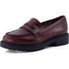 image:imageCUSHIONAIRE Racy Penny Loafer School Shoes for GirlsBurgundy
