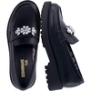 image:imageCUSHIONAIRE Rhea Girls Loafers with Rhinestone DetailBlack