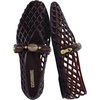 image:imageCUSHIONAIRE Sugar Jelly Flats for Women Embellished Vamp Strap Jelly ShoesChocolate