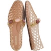 image:imageCUSHIONAIRE Sugar Jelly Flats for Women Embellished Vamp Strap Jelly ShoesMocha